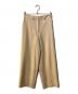BALLSEY（ボールジィ）の古着「パウダリーストレッチツイル セミワイドパンツ」｜ベージュ