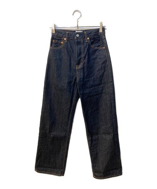 UNGRID（アングリッド）UNGRID (アングリッド) ハイウエストルーズストレートデニム インディゴ サイズ:24incの古着・服飾アイテム