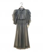 Snidelスナイデル）の古着「ドットチュールドレス」｜ブルー