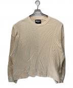 MAISON SPECIALメゾンスペシャル）の古着「Prime-Over Waffle Long Sleeve T-Shirt」｜アイボリー