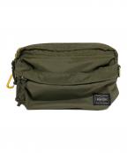 PORTERポーター）の古着「FORCE  2WAY WAIST BAG」｜カーキ