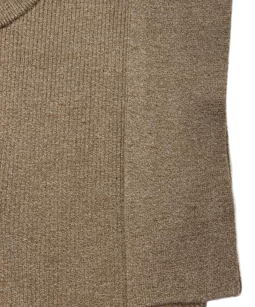 CLANE（クラネ）CLANE (クラネ) SQUARE SLEEVE KNIT TOPS ブラウン サイズ:1の古着・服飾アイテム