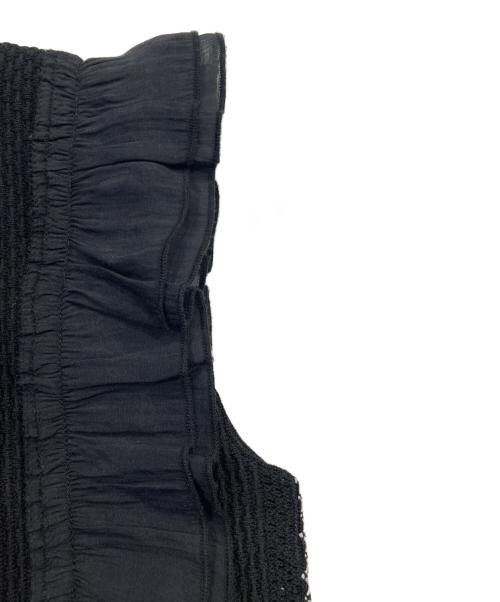 HER LIP TO（ハーリップトゥ）HER LIP TO (ハーリップトゥ) Airy Brush Knit Top ブラック サイズ:Sの古着・服飾アイテム