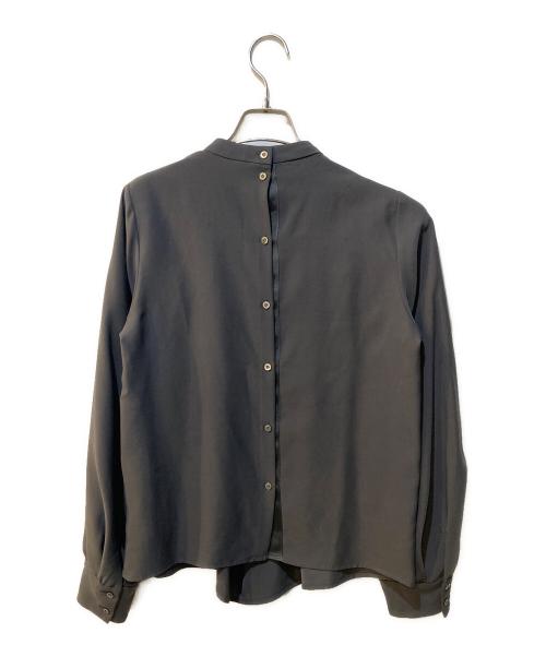 anuans（アニュアンス）anuans (アニュアンス) カスケードフリルブラウス グレー サイズ:Freeの古着・服飾アイテム