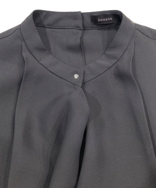 anuans（アニュアンス）anuans (アニュアンス) カスケードフリルブラウス グレー サイズ:Freeの古着・服飾アイテム