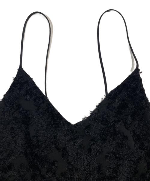 CLANE（クラネ）CLANE (クラネ) FRINGE CAMISOLE ALL IN ONE ブラックの古着・服飾アイテム