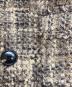中古・古着 CLANE (クラネ) NO COLOR TWEED JACKET ノーカラー ツイード ジャケット ブラウン サイズ:2：14000円