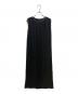 MM6 Maison Margiela（エムエムシックスメゾンマルジェラ）の古着「プリーツノースリーブワンピース」｜ブラック