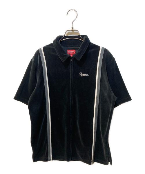 SUPREME（シュプリーム）SUPREME (シュプリーム) Velour Warm Up Shirts ブラック サイズ:Sの古着・服飾アイテム