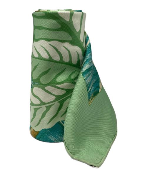 HERMES（エルメス）HERMES (エルメス) カレ90 les perroquets オウム グリーンの古着・服飾アイテム