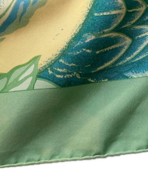 HERMES（エルメス）HERMES (エルメス) カレ90 les perroquets オウム グリーンの古着・服飾アイテム