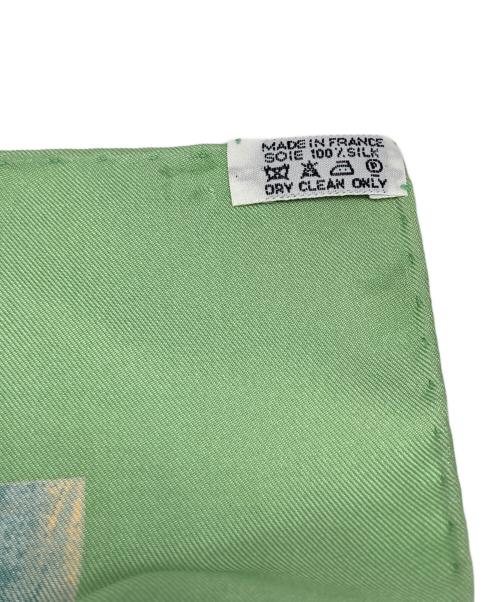 HERMES（エルメス）HERMES (エルメス) カレ90 les perroquets オウム グリーンの古着・服飾アイテム