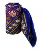 HERMESエルメス）の古着「カレ90 CHASSE EN INDE インドの狩猟」｜ブルー