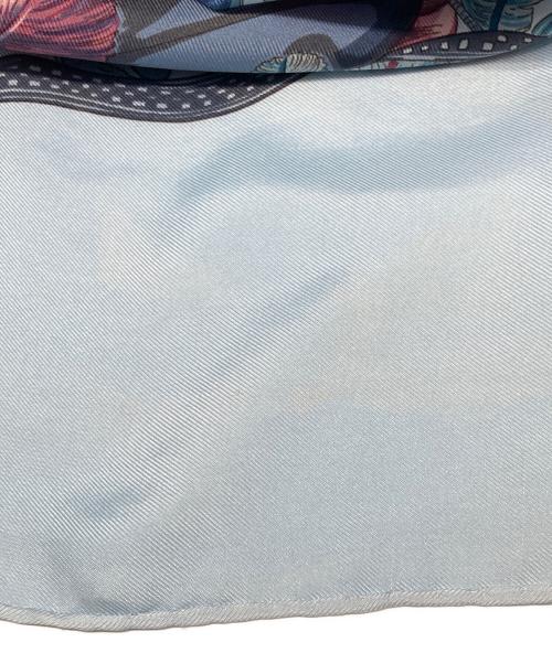 HERMES（エルメス）HERMES (エルメス) カレ90 chapeau 脱帽 ブルーの古着・服飾アイテム