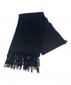 HERMESエルメス）の古着「カシミヤマフラー」｜ブラック