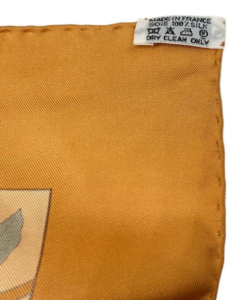 HERMES（エルメス）HERMES (エルメス) カレ90 AXIS MUNDI 世界の中心軸 オレンジの古着・服飾アイテム