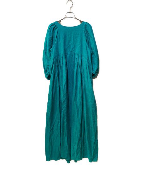 VERMEIL par iena（ヴェルメイユ パー イエナ）VERMEIL par iena (ヴェルメイユ パー イエナ) ベルギーリネンワンピース グリーン サイズ:Freeの古着・服飾アイテム