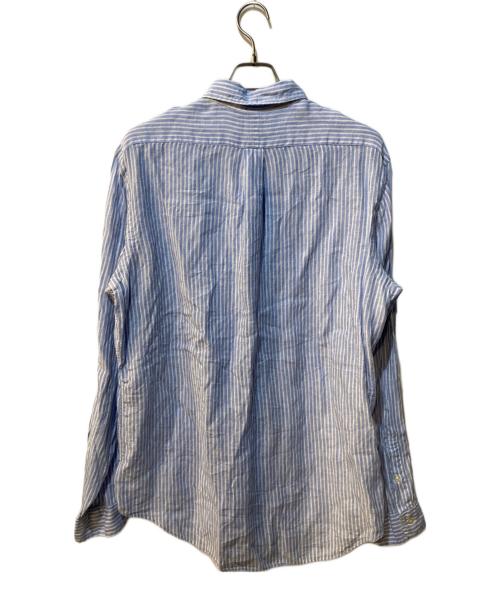POLO RALPH LAUREN（ポロ・ラルフローレン）POLO RALPH LAUREN (ポロ・ラルフローレン) リネンシャツ ブルー サイズ:Lの古着・服飾アイテム
