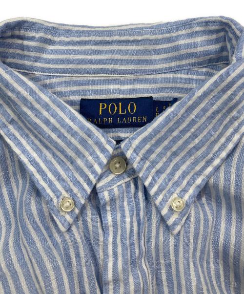 POLO RALPH LAUREN（ポロ・ラルフローレン）POLO RALPH LAUREN (ポロ・ラルフローレン) リネンシャツ ブルー サイズ:Lの古着・服飾アイテム