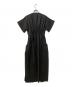 ELENDEEK (エレンディーク) キーネックタックギャザーワンピース ブラック サイズ:02：8000円