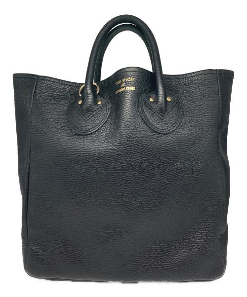 YOUNG & OLSEN The DRYGOODS STORE（ヤングアンドオルセン ザ ドライグッズストア）YOUNG & OLSEN The DRYGOODS STORE (ヤングアンドオルセン ザ ドライグッズストア) EMBOSSED LEATHER TOTE M ブラック サイズ:Freeの古着・服飾アイテム