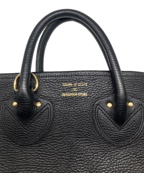 YOUNG & OLSEN The DRYGOODS STORE（ヤングアンドオルセン ザ ドライグッズストア）YOUNG & OLSEN The DRYGOODS STORE (ヤングアンドオルセン ザ ドライグッズストア) EMBOSSED LEATHER TOTE M ブラック サイズ:Freeの古着・服飾アイテム