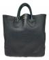 YOUNG & OLSEN The DRYGOODS STORE（ヤングアンドオルセン ザ ドライグッズストア）の古着「EMBOSSED LEATHER TOTE M」｜ブラック