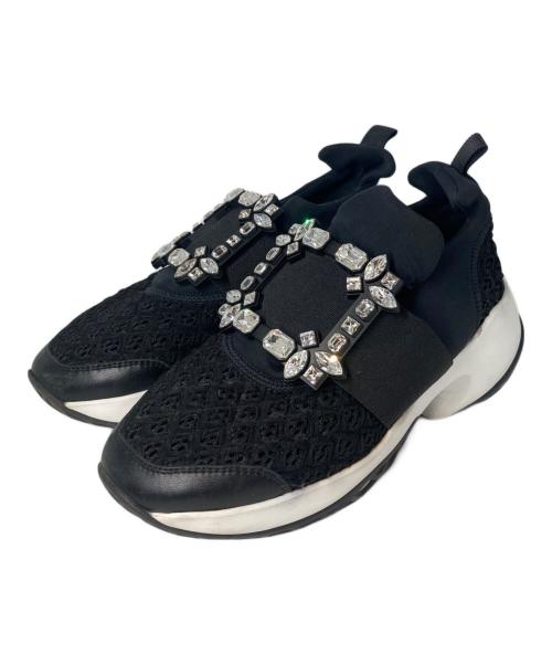 Roger Vivier（ロジェ ヴィヴィエ）Roger Vivier (ロジェ ヴィヴィエ) クリスタルバックルスニーカー ブラック サイズ:34.5の古着・服飾アイテム