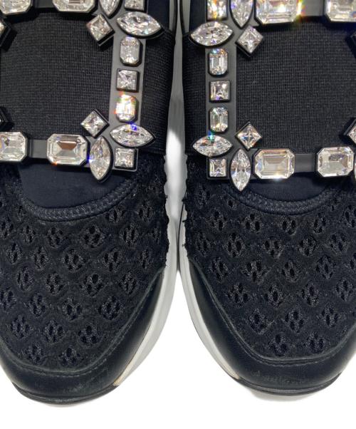 Roger Vivier（ロジェ ヴィヴィエ）Roger Vivier (ロジェ ヴィヴィエ) クリスタルバックルスニーカー ブラック サイズ:34.5の古着・服飾アイテム