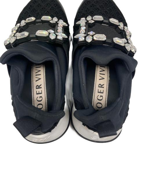 Roger Vivier（ロジェ ヴィヴィエ）Roger Vivier (ロジェ ヴィヴィエ) クリスタルバックルスニーカー ブラック サイズ:34.5の古着・服飾アイテム