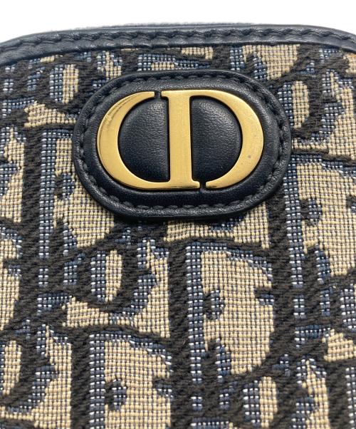 Christian Dior（クリスチャン ディオール）Christian Dior (クリスチャン ディオール) 30 montaigne フォンホルダー ショルダー ポーチ グレーの古着・服飾アイテム