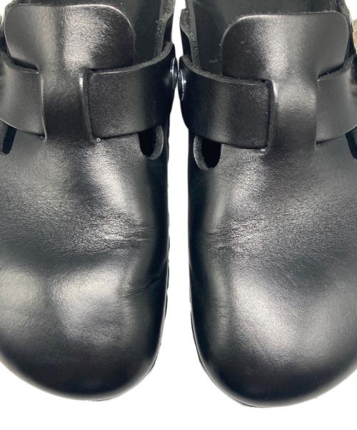 BIRKENSTOCK（ビルケンシュトック）BIRKENSTOCK (ビルケンシュトック) Manolo Blahnik (マノロブラニク) ボストンレザーサンダル ブラック サイズ:23㎝の古着・服飾アイテム