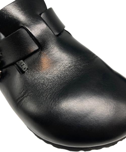 BIRKENSTOCK（ビルケンシュトック）BIRKENSTOCK (ビルケンシュトック) Manolo Blahnik (マノロブラニク) ボストンレザーサンダル ブラック サイズ:23㎝の古着・服飾アイテム
