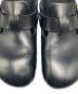 中古・古着 BIRKENSTOCK (ビルケンシュトック) Manolo Blahnik (マノロブラニク) ボストンレザーサンダル ブラック サイズ:23㎝：30000円