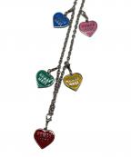 HUMAN MADEヒューマンメイド）の古着「ハート5連ネックレス」