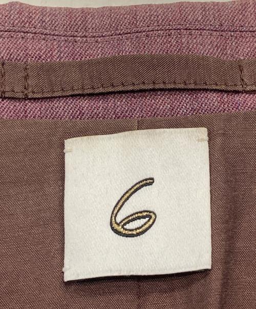 6(ROKU) BEAUTY&YOUTH（ロク ビューティーアンドユース）6(ROKU) BEAUTY&YOUTH (ロク ビューティーアンドユース) PEAKED LAPEL JACKET セットアップ パープル サイズ:36の古着・服飾アイテム