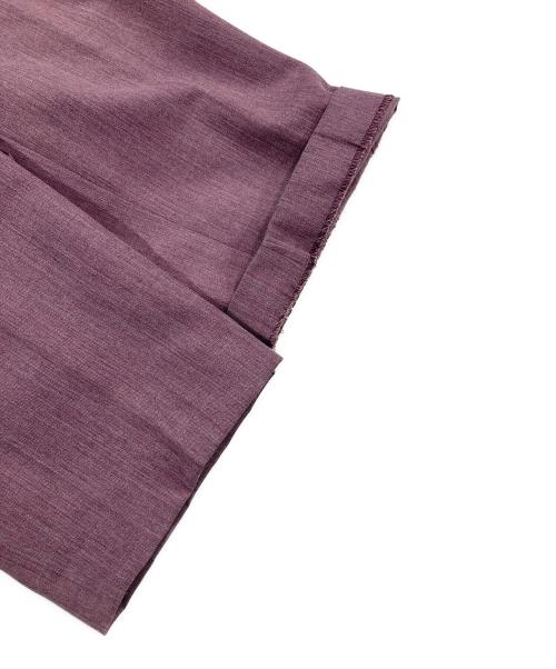 6(ROKU) BEAUTY&YOUTH（ロク ビューティーアンドユース）6(ROKU) BEAUTY&YOUTH (ロク ビューティーアンドユース) PEAKED LAPEL JACKET セットアップ パープル サイズ:36の古着・服飾アイテム