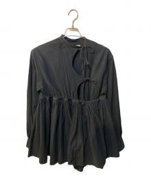 WRYHT（ライト）の古着「knotted asymmetry front top」｜ブラック