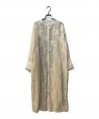 CAPRICIEUX LE'MAGEカプリシューレマージュ）の古着「バンドカラーワンピース」｜アイボリー