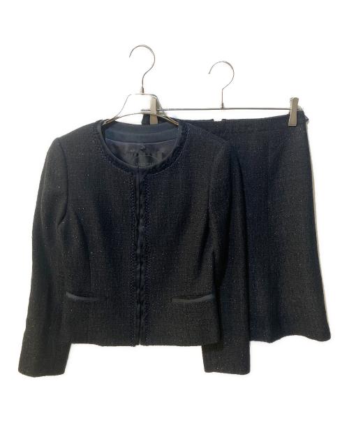 UNTITLED（アンタイトル）UNTITLED (アンタイトル) ツイードジャケットセットアップ ブラック サイズ:1の古着・服飾アイテム