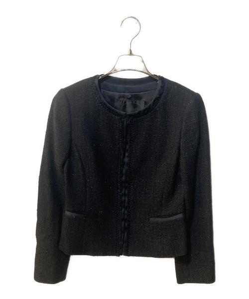 UNTITLED（アンタイトル）UNTITLED (アンタイトル) ツイードジャケットセットアップ ブラック サイズ:1の古着・服飾アイテム