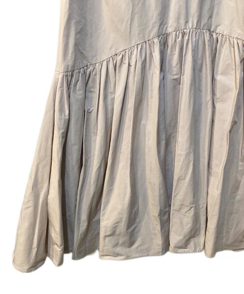 Snidel（スナイデル）Snidel (スナイデル) ベルトオンギャザーフレアスカート ベージュ サイズ:1 未使用品の古着・服飾アイテム