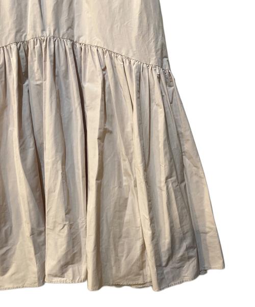 Snidel（スナイデル）Snidel (スナイデル) ベルトオンギャザーフレアスカート ベージュ サイズ:1 未使用品の古着・服飾アイテム