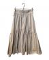 中古・古着 Snidel (スナイデル) ベルトオンギャザーフレアスカート ベージュ サイズ:1 未使用品：4000円
