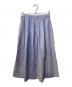 HUMAN WOMAN (ヒューマンウーマン) コットンヘンプサテンボリュームボックスタックスカート ブルー サイズ:M：7000円