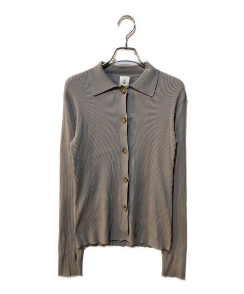 6(ROKU) BEAUTY&YOUTH（ロク ビューティーアンドユース）6(ROKU) BEAUTY&YOUTH (ロク ビューティーアンドユース) リブシャツカーディガン ベージュ サイズ:Freeの古着・服飾アイテム