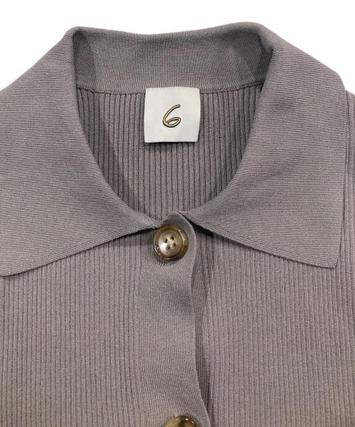 6(ROKU) BEAUTY&YOUTH（ロク ビューティーアンドユース）6(ROKU) BEAUTY&YOUTH (ロク ビューティーアンドユース) リブシャツカーディガン ベージュ サイズ:Freeの古着・服飾アイテム