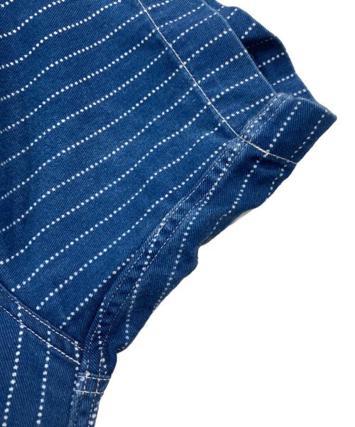 SUGAR CANE（シュガーケーン）SUGAR CANE (シュガーケーン) FICTION ROMANCE 8.5oz. WABASH STRIPE WORK SHIRT ネイビー サイズ:15の古着・服飾アイテム