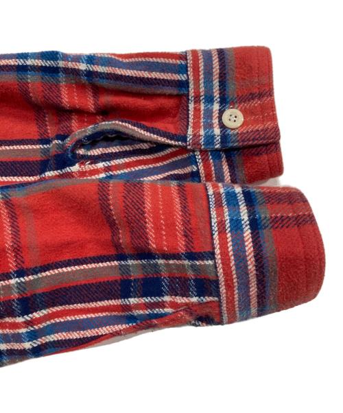 SUGAR CANE（シュガーケーン）SUGAR CANE (シュガーケーン) TWILL CHECK WORK SHIRT レッド サイズ:15.5の古着・服飾アイテム