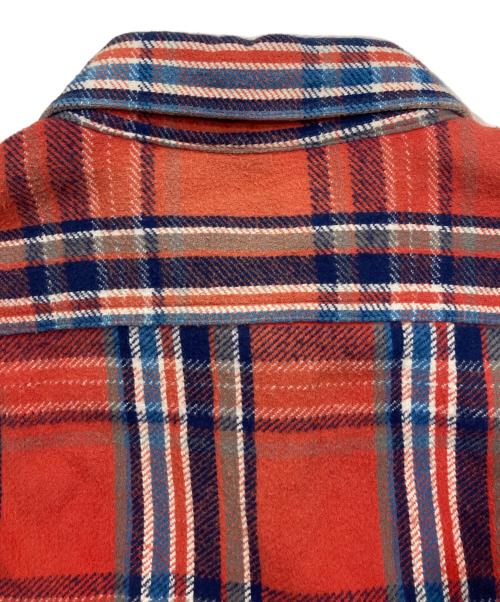 SUGAR CANE（シュガーケーン）SUGAR CANE (シュガーケーン) TWILL CHECK WORK SHIRT レッド サイズ:15.5の古着・服飾アイテム